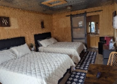 The Safari cabin interior
